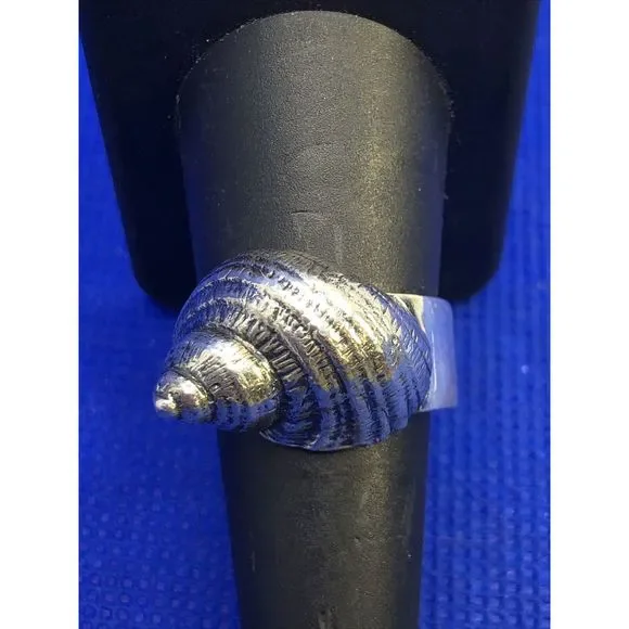 Mignon Faget 925 Sterling Silver Sea Collection Moon Snail Statement Ring - Picture 2 of 12